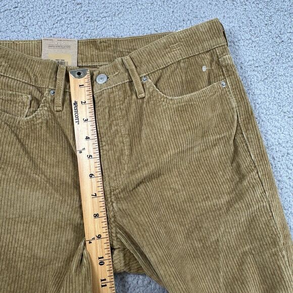 Levi's Pants Womens 29x30 Brown 314 Shaping Straight Corduroy NWT - Picture 6 of 12